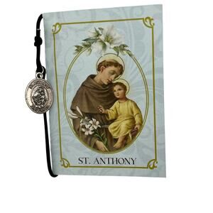 New Religious Prayer Card with Stretch Bracelet St. Anthony & St. Peregrine